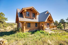 Log Cabin on Private 45-acre Ranch in Florissant!