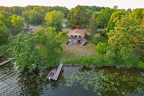 Lakefront Birchwood House w/ Deck + Fire Pit!
