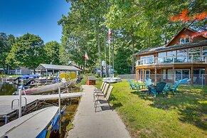 Lakefront Cadillac Retreat w/ Sauna + Boating!