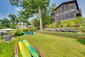 Queensbury Lakefront Home: Screened Porch & Views!