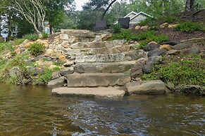 Deck + Mtn Views: Riverfront Cullowhee Home