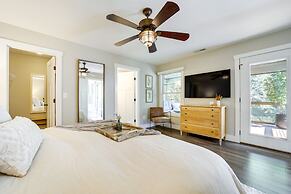 Deck + Mtn Views: Riverfront Cullowhee Home