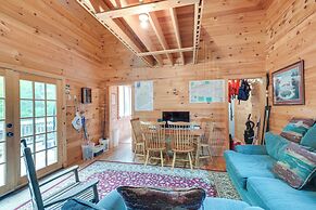 Secluded Harmony Cabin w/ Deck, Dock, Boats!