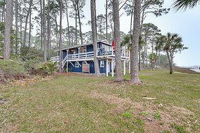 Carrabelle Retreat w/ Boat Dock + Views of Gulf!
