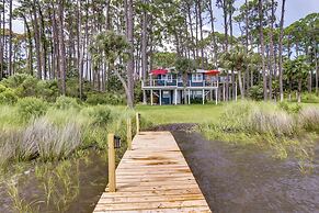 Carrabelle Retreat w/ Boat Dock + Views of Gulf!