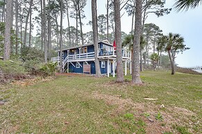 Carrabelle Retreat w/ Boat Dock + Views of Gulf!