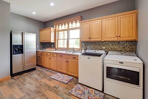 Riverfront Bliss in Rice Lake: Deck, Grill & Hike!