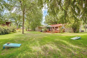 Deck, Grill & Fire Pit: Waterfront Texas Retreat