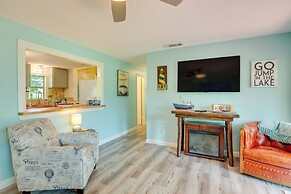 Deck, Grill & Fire Pit: Waterfront Texas Retreat