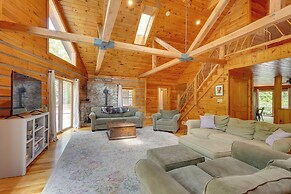 A-frame Log Home w/ Game Room Near Lake George!