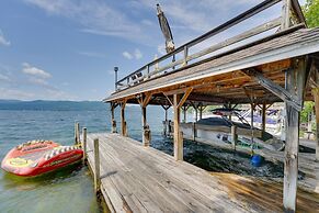 Lake George Vacation Rental: Boat Dock & Hot Tub!