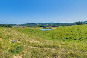 Secluded Campton Cabin w/ Views & Cozy Fireplace!