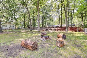 Prudenville Family Home w/ Game Room & Fire Pit!