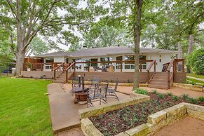 Private Dock: Lakefront Enchanted Oaks Retreat