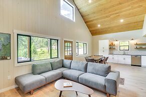 Modern Lakeside Cabin w/ Mountain Views & Hot Tub!