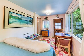 Fort Bragg 'secret Garden' Cabin w/ Hot Tub, Views