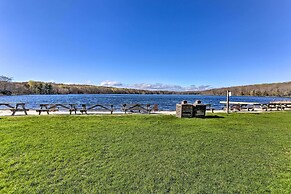 Deck, Fire Pit & Sauna: Big Bass Lake Getaway!