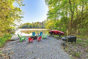 Lakefront Maryland Cabin w/ Fire Pit, Grill & Deck