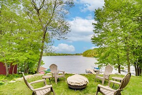 Wisconsin Vacation Rental w/ Fire Pit on Long Lake