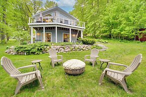 Wisconsin Vacation Rental w/ Fire Pit on Long Lake