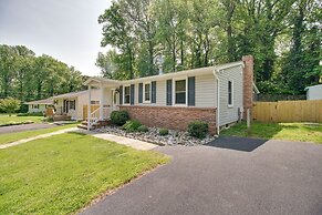 Walk to Beach: Charming Maryland Home w/ Yard!