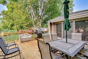 Waterfront Wahkon Home w/ Wraparound Deck & Docks